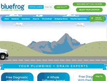 Tablet Screenshot of bluefrogplumbing.com